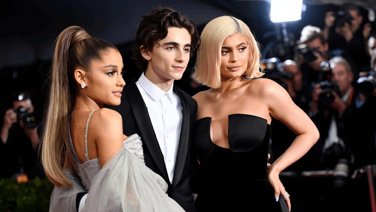 Ariana Grande and Timothée Chalamet and Kylie Jenner at The Critics Choice Awards