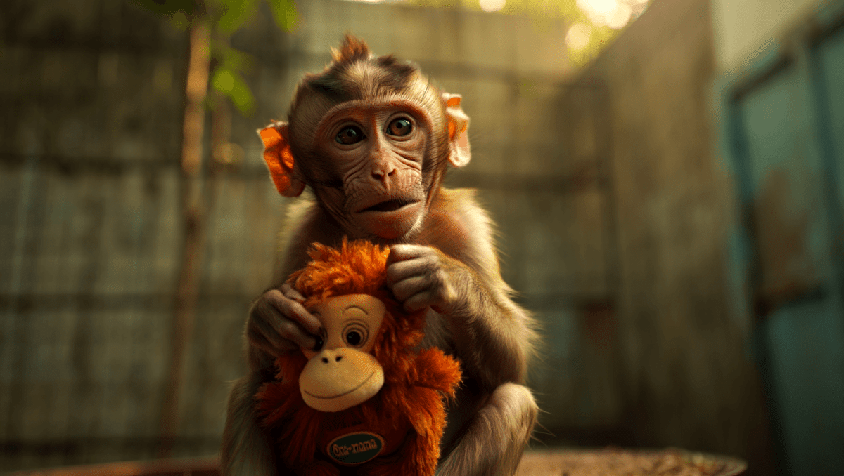 Punch monkey won't be lonely anymore—he's finally accepted by his troop