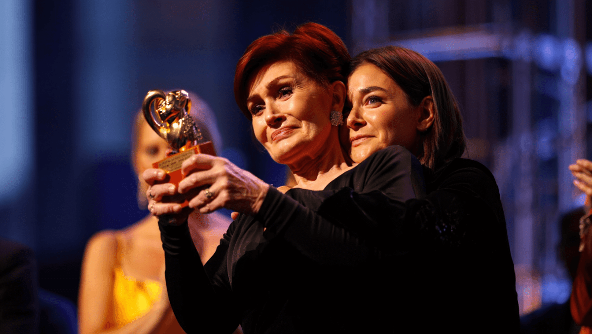Sharon Osbourne accepts Ozzy's BRIT Lifetime Achievement Award with emotional tribute from Kelly