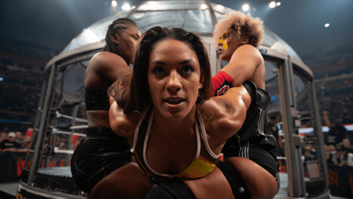 Kiana James eliminated by Raquel Rodriguez at WWE Elimination Chamber