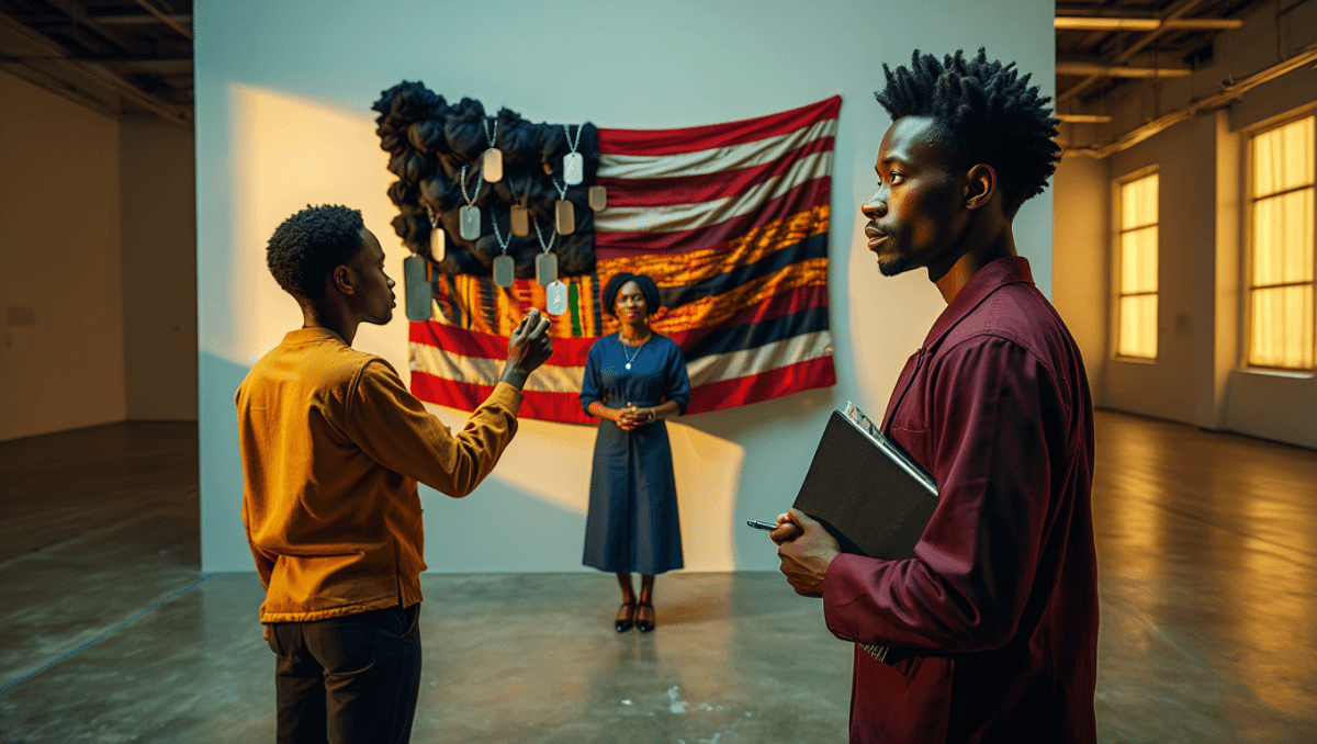 USA flag reimagined by Black artists in 'Glory! Glory!' exhibition challenging 250th anniversary