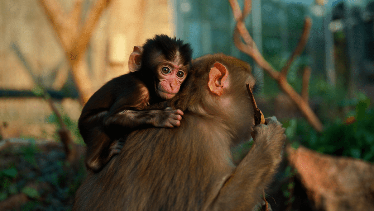 Punch the monkey update: baby macaque finally makes friends at zoo