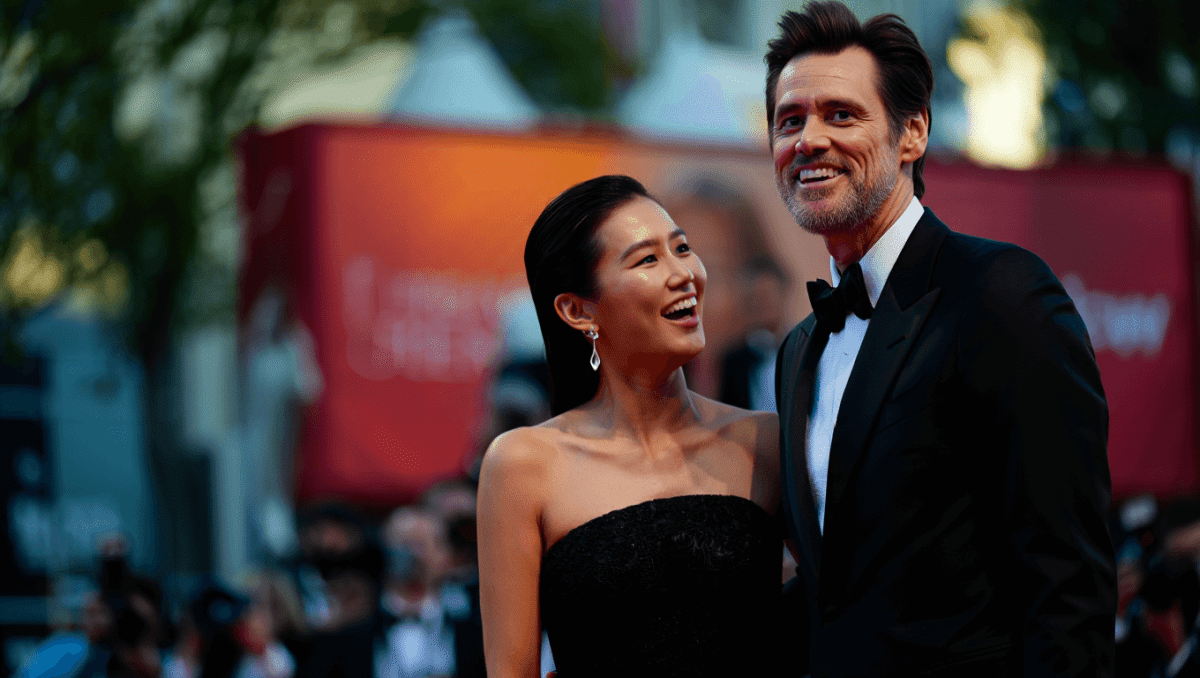 Min Ah confirmed as Jim Carrey's girlfriend at César Awards in rare public appearance