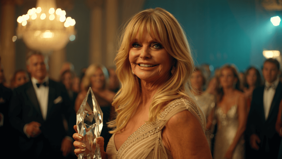 Goldie Hawn receives philanthropy award as Kate Hudson chases Oscar glory