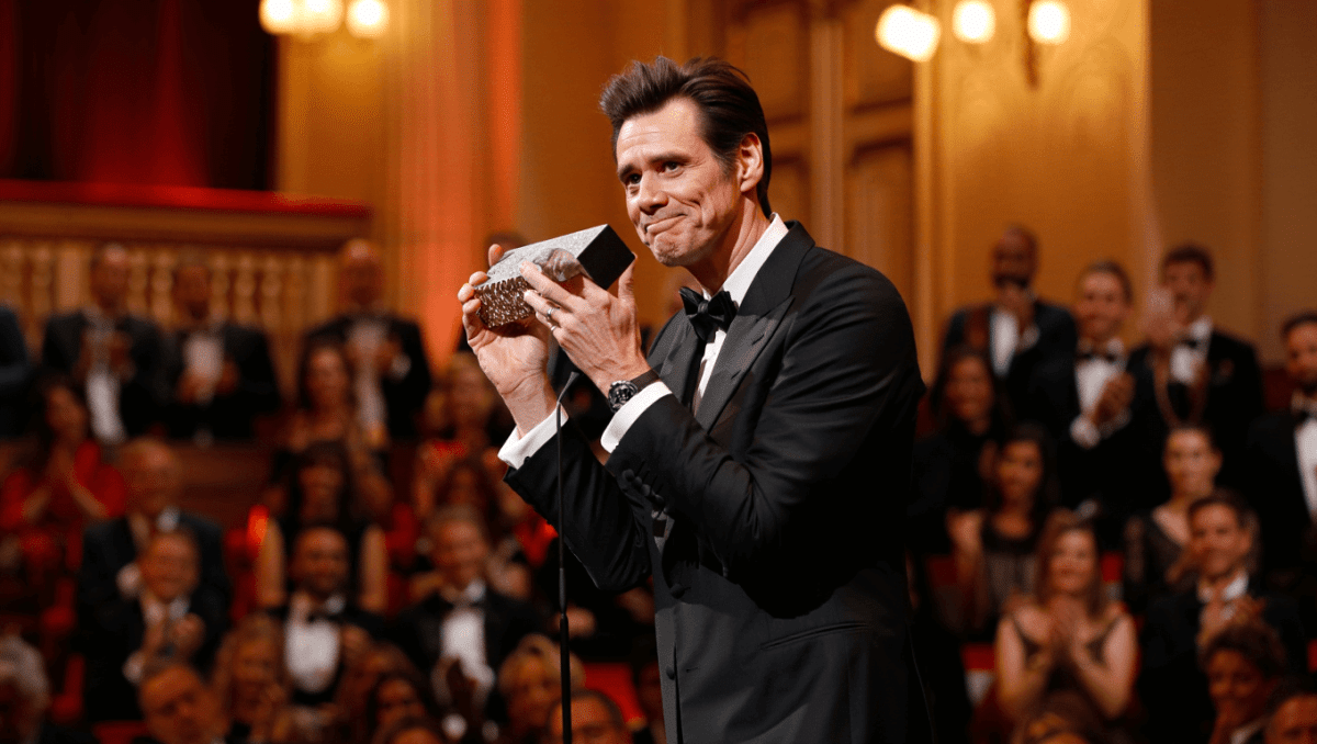 Jim Carrey thanks girlfriend Min Ah while accepting honorary César Award in Paris