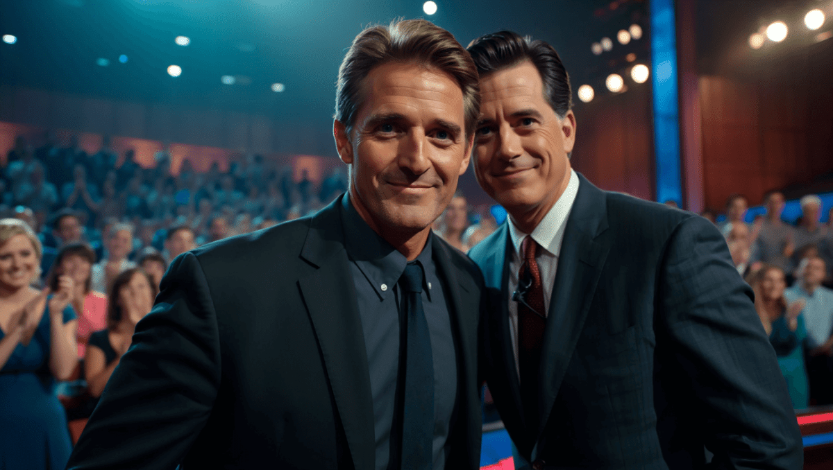 Jeff Flake shows up on Colbert to reclaim his stolen Senate rug