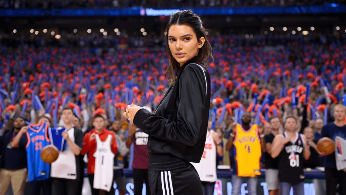 Kendall Jenner Super Bowl ad for for Fanatics jokes about NBA exes