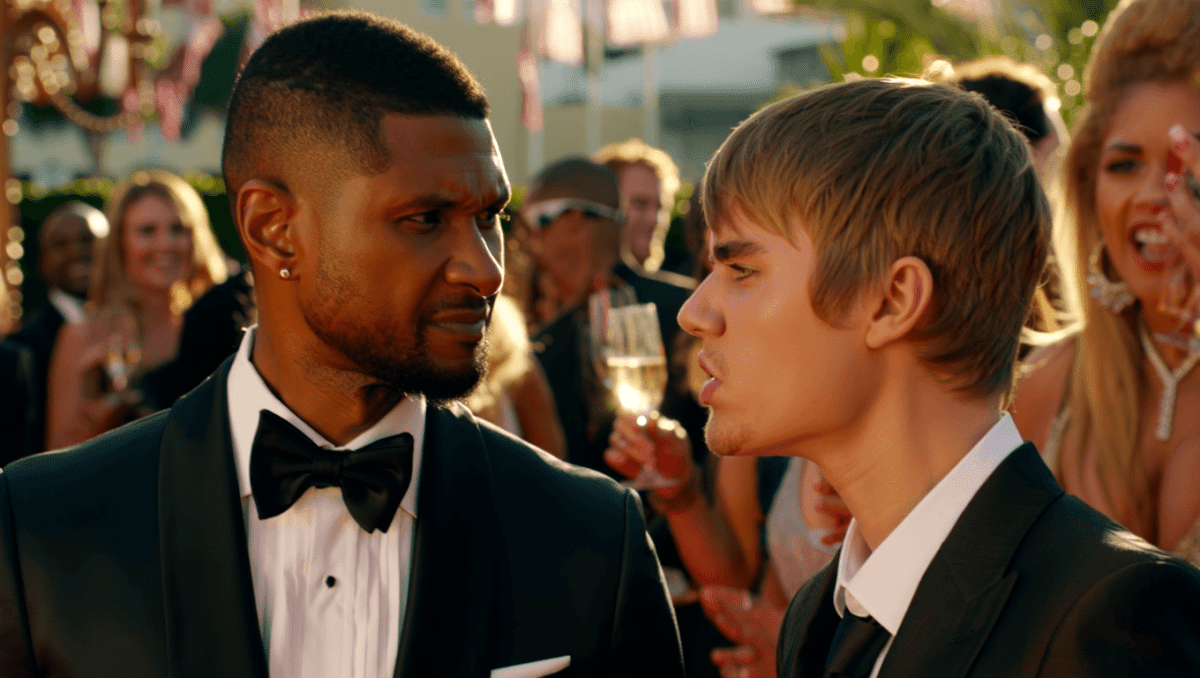 Usher and Justin Bieber's heated exchange at Beyoncé's party last night sparks drama