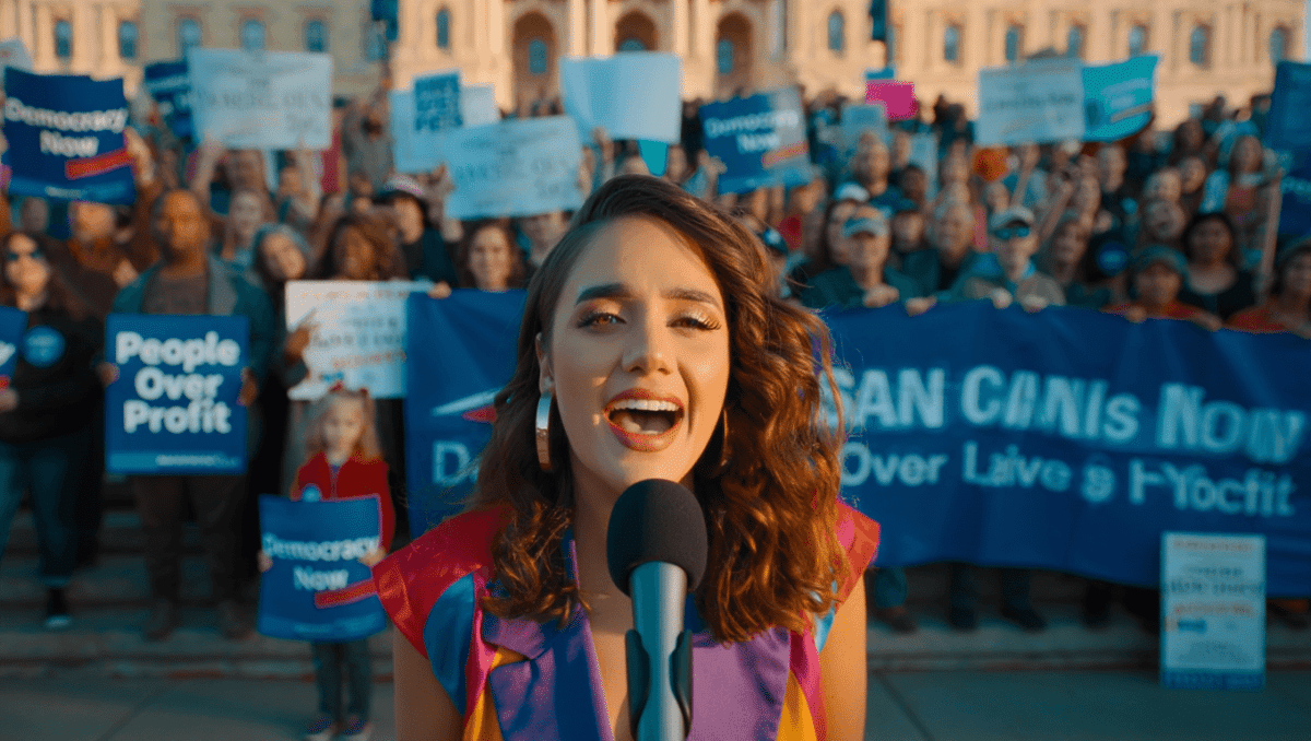 Maggie Rogers performs at 'No Kings' rally with Springsteen, demands democracy protection