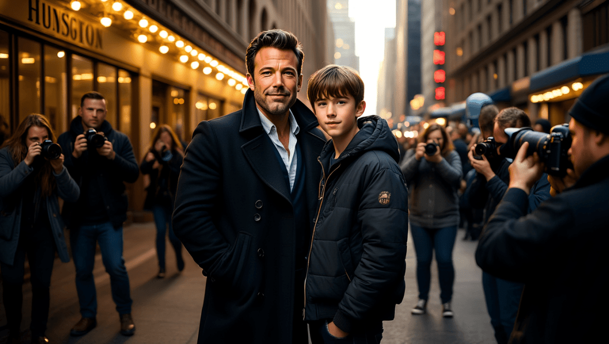 Ben Affleck beams at Broadway show with son Fin, rare family outing in NYC