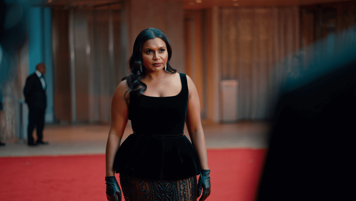 Mindy Kaling turns heads at Actor Awards in striking black peplum gown