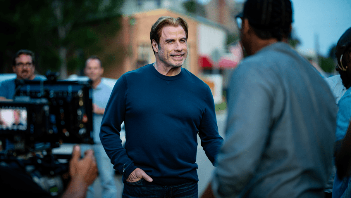 John Travolta films romantic musical 'That's Amore!' with Walken