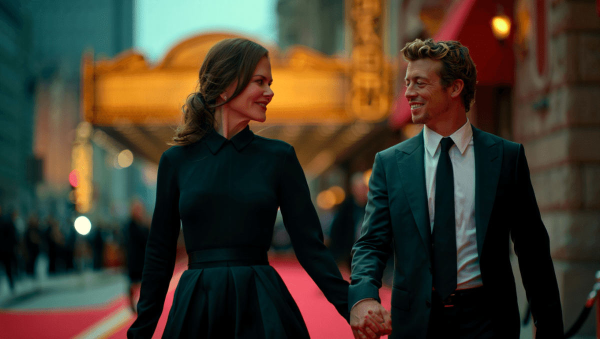 Simon Baker confirms romance with Nicole Kidman at Scarpetta premiere