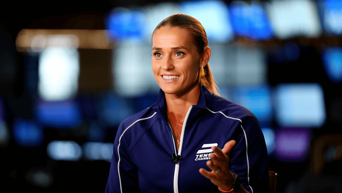 Danielle Collins reveals her dog's hilarious locker room moment at Miami Open
