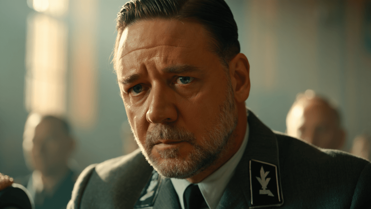 Russell Crowe celebrates Nuremberg ranked #1 movie for 2025 on Rotten Tomatoes