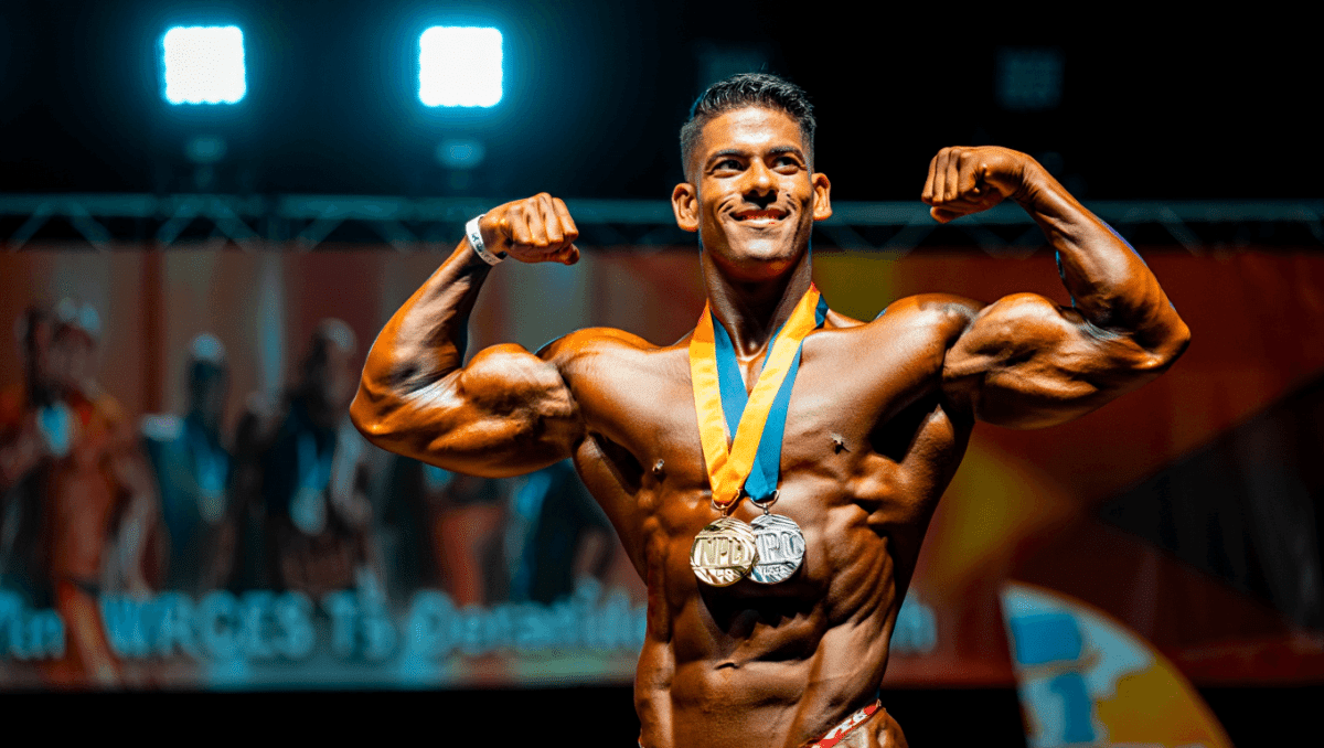 Arnold Schwarzenegger's son wins first bodybuilding competition