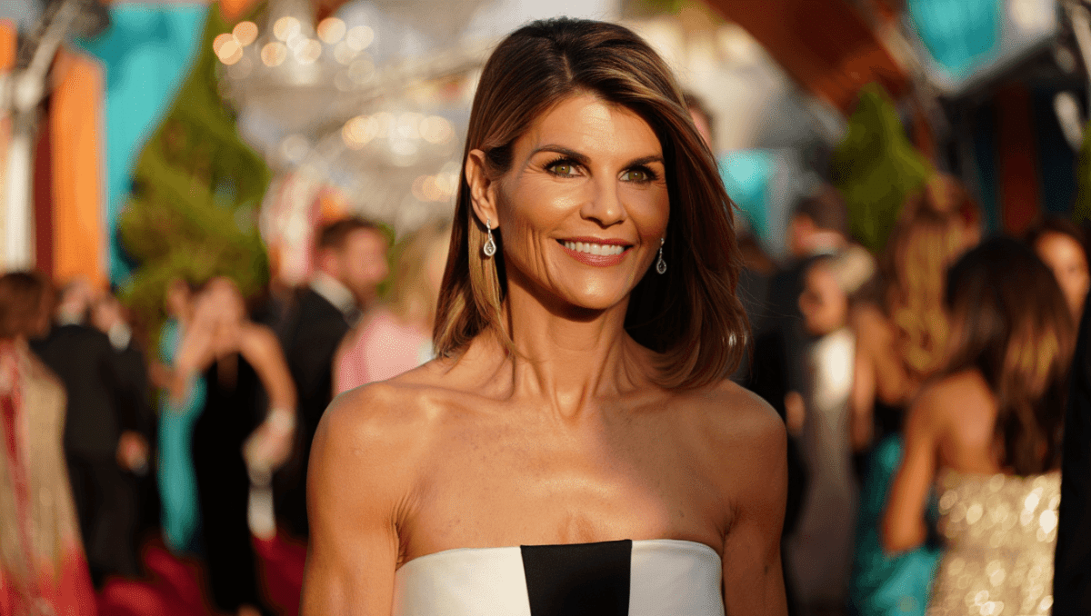 Lori Loughlin debuts darker hair and youthful look at charity gala