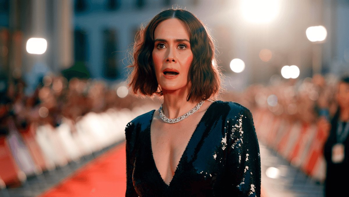 Sarah Paulson swaps signature slick for chic French bob at Actor Awards, stuns in plunging sequin gown