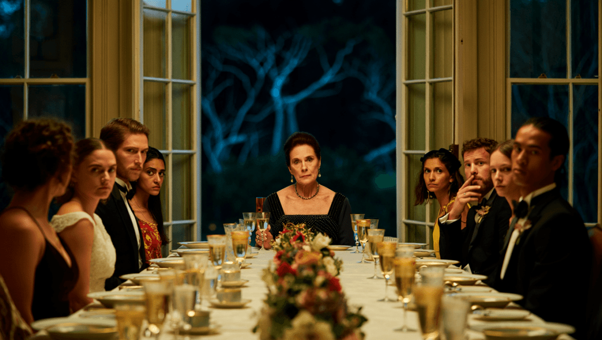 Something very bad is going to happen cast features Oscar winner Jennifer Jason Leigh, now streaming on Netflix