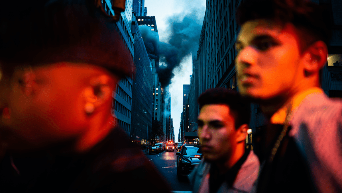 New York fire breaks out on Midtown rooftop near Fifth Avenue today