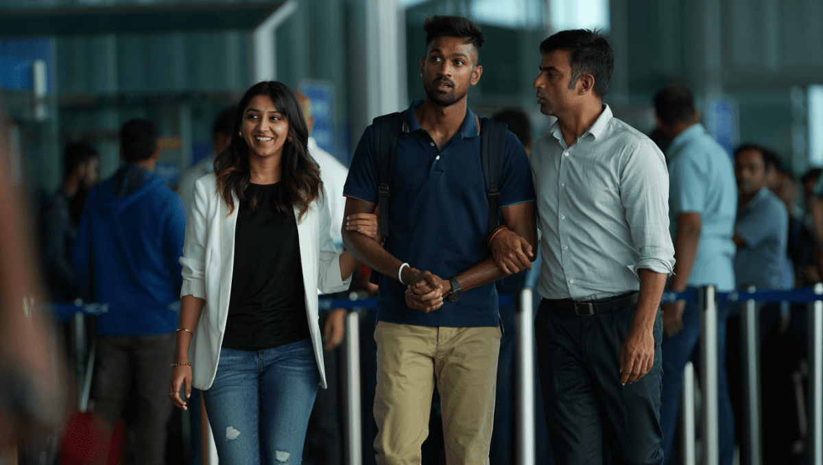 Hardik Pandya introduces girlfriend Mahieka Sharma to coach Gautam Gambhir at World Cup final