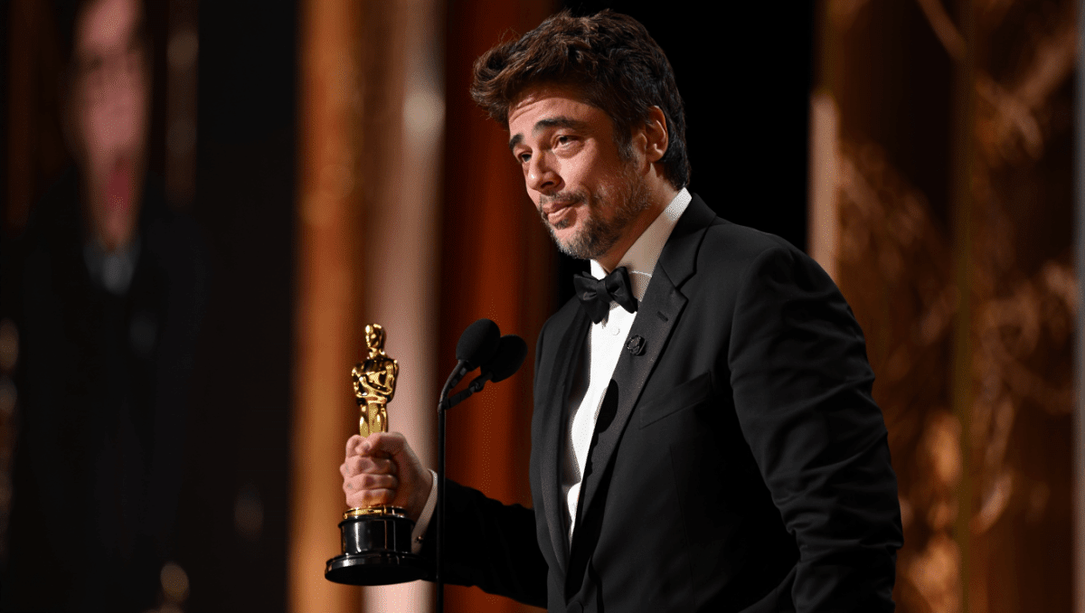 Best supporting actor Benicio del Toro wins for One Battle After Another