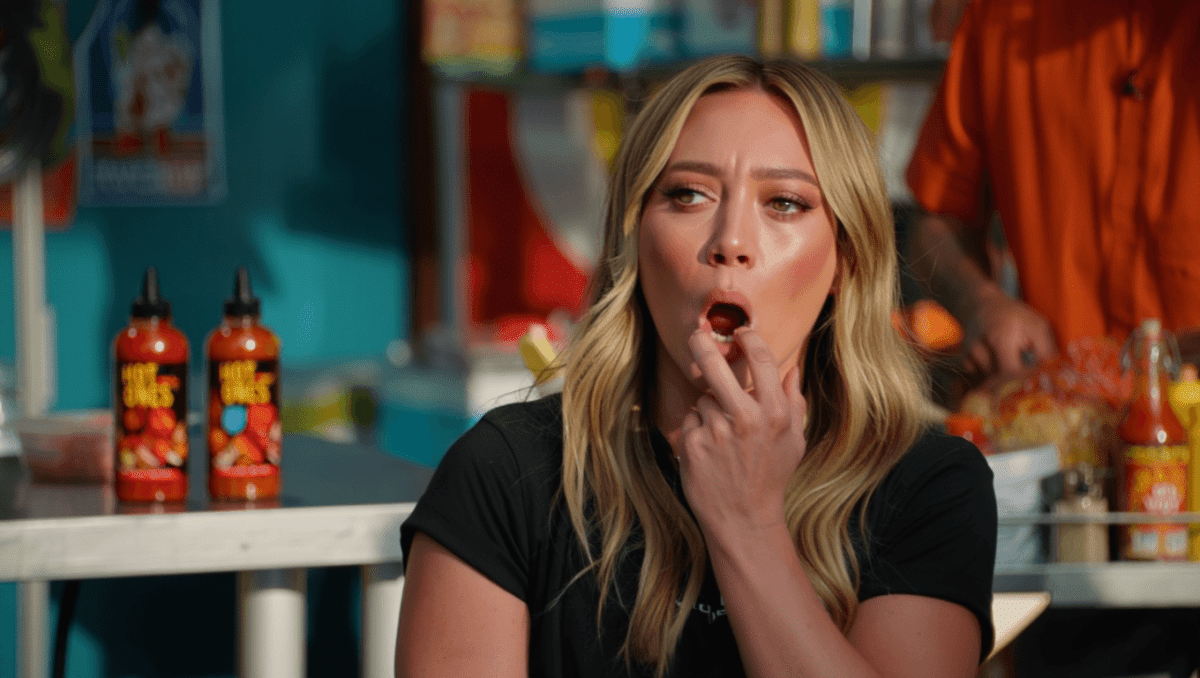 Hilary Duff discusses Lizzie McGuire and bra shopping on Hot Ones