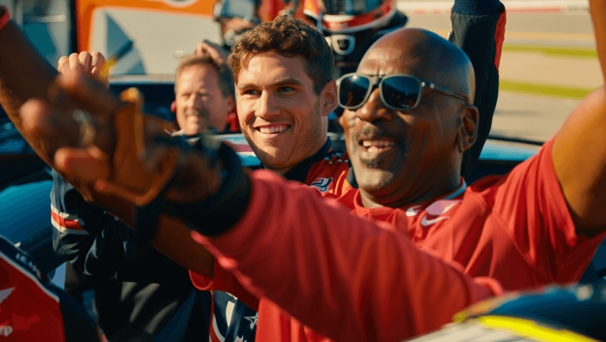 Magic Johnson congratulates Michael Jordan after 23XI Racing's third straight NASCAR win