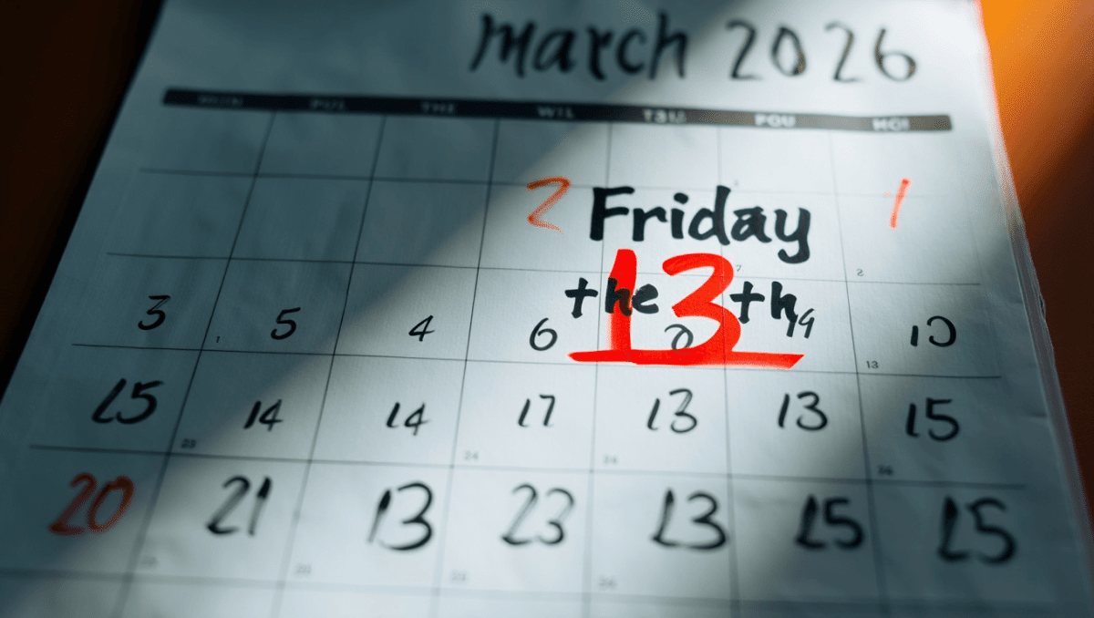 How many Friday the 13th are there in 2026? There's 3, the rarest unlucky combo