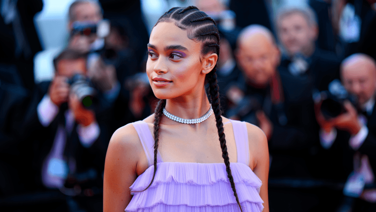 Chase Infiniti stuns in cascading lilac Louis Vuitton gown at 2026 Oscars