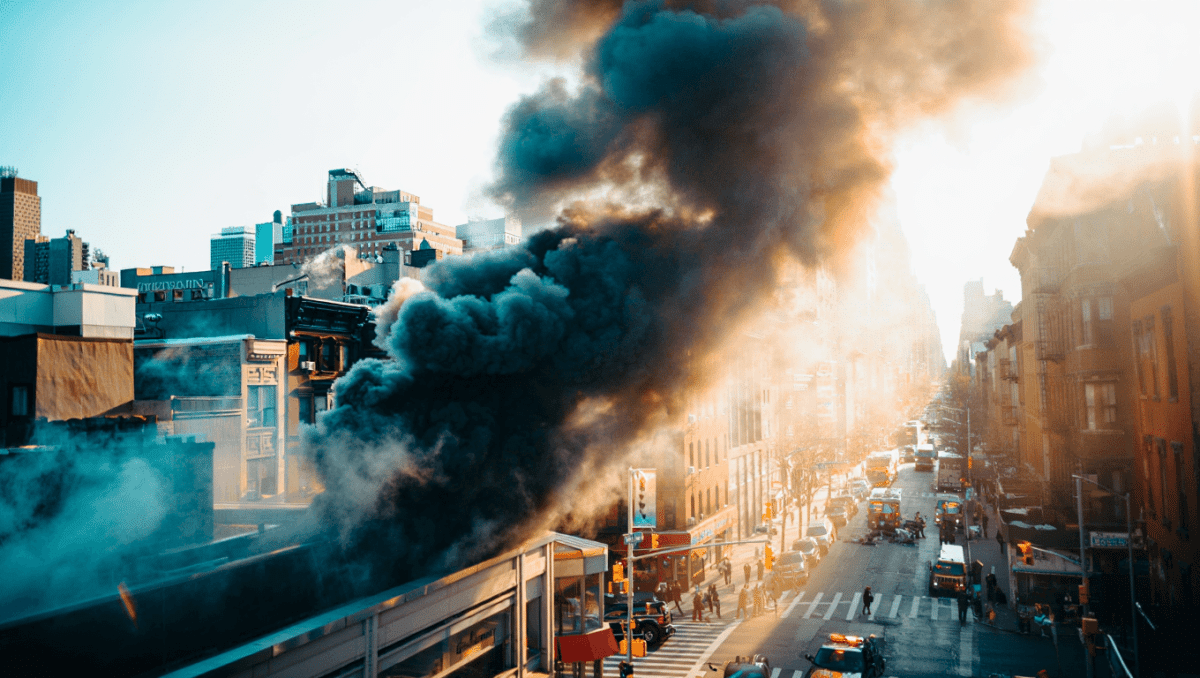 NYC fire erupts near St. Patrick's Day Parade, smoke billows from Midtown high-rise