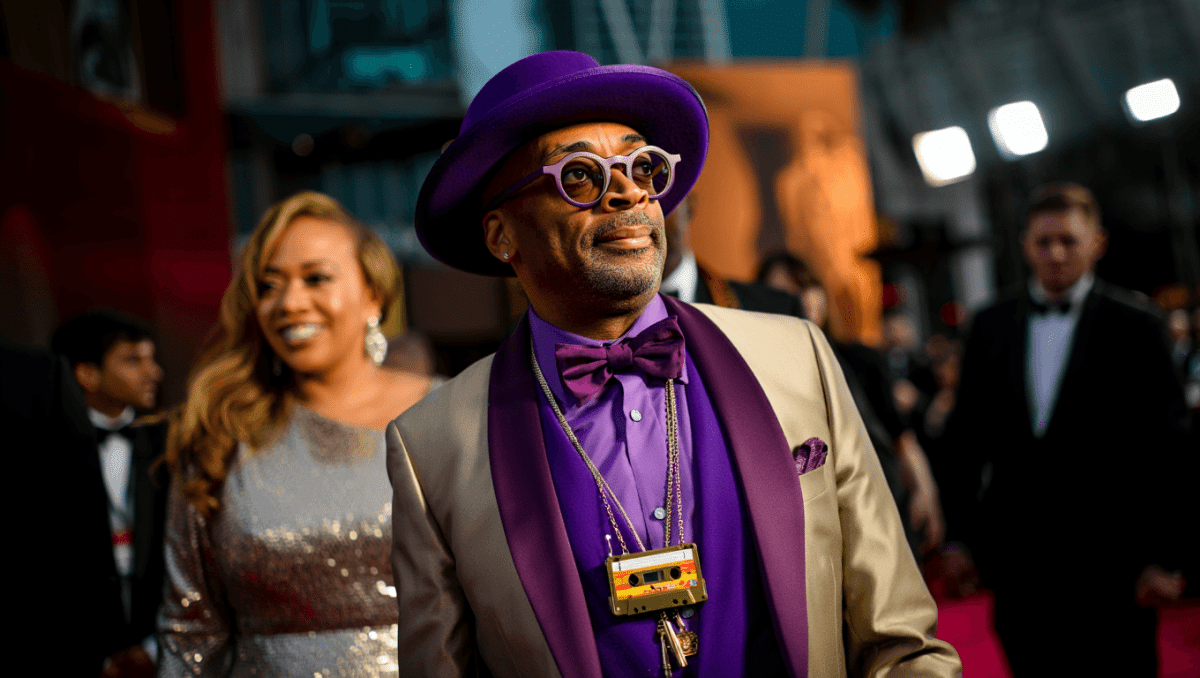 Spike Lee arrives at Oscars in bold fashion statement with wife Tonya Lewis Lee