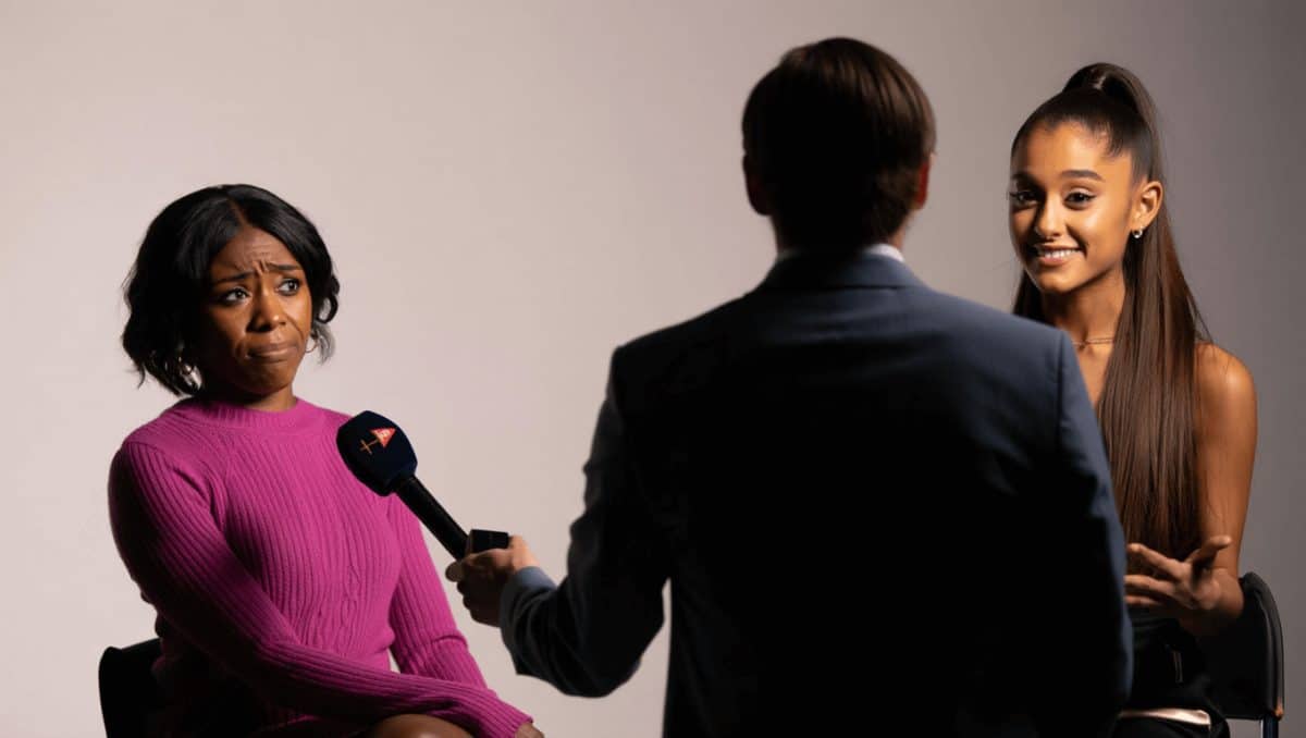 Jessica Williams's Visibly Uncomfortable Reaction When A Reporter Cut Their Interview Short For Ariana Grande Is Going Viral