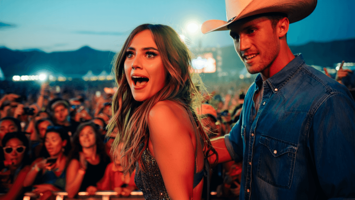 Theo Von joins Ella Langley for surprise Stagecoach duet in Indio, California