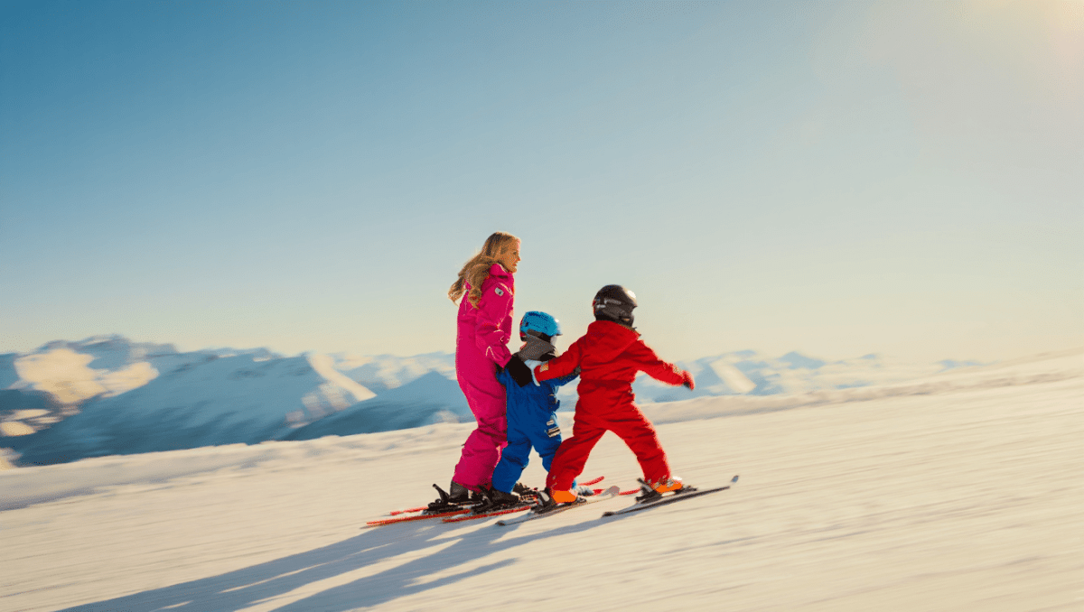 Paris Hilton shares sweet moment teaching kids Phoenix and London to ski at Yellowstone