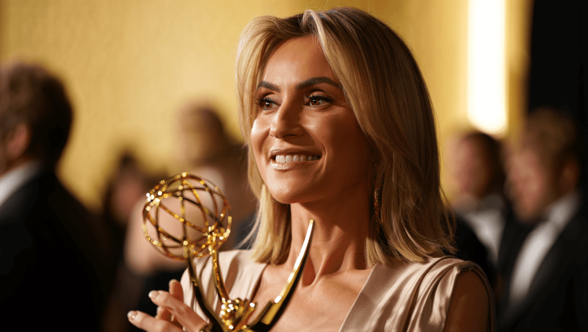 Katherine LaNasa opens up about historic Emmy win for The Pitt