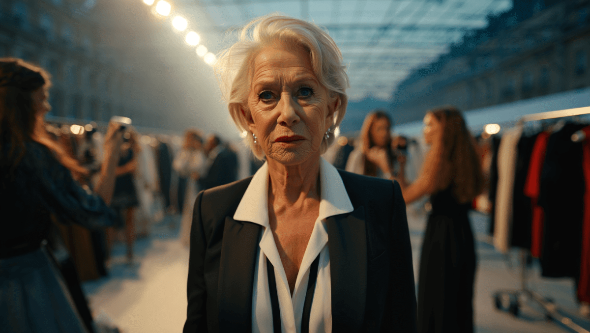 Helen Mirren opens Stella McCartney's Paris runway show with Beatles tribute