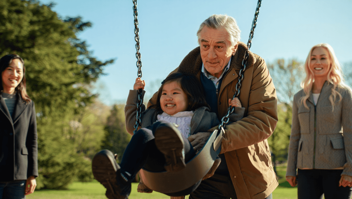 Robert De Niro enjoys rare playground outing with daughter Gia in NYC