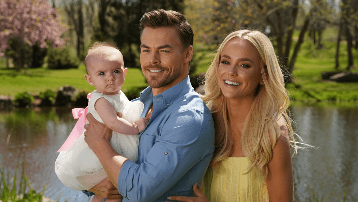 Hayley Erbert celebrates daughter Everley's first Easter with Derek Hough