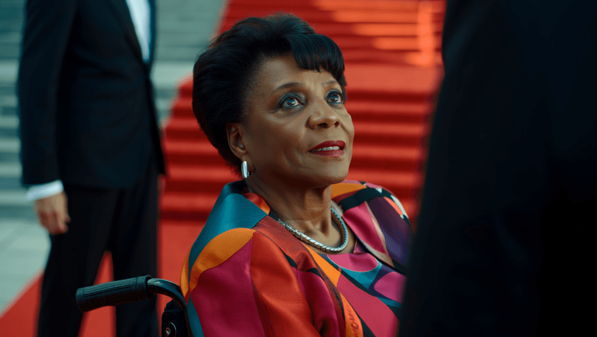 Miss J Alexander returns to red carpet after stroke recovery