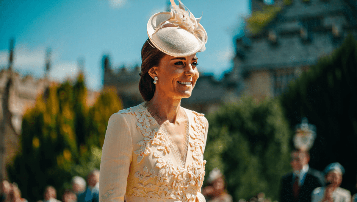 Princess of Wales Easter outfit revealed: cream Self-Portrait dress, new Juliette Botterill hat