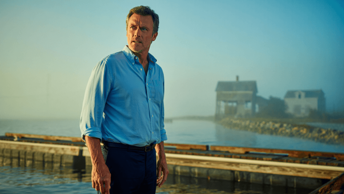 Matthew Rhys stars in Apple TV's Widow's Bay horror-comedy premiering today