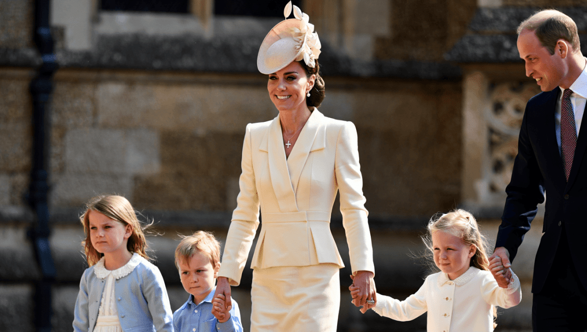 Catherine, Princess of Wales returns to Easter service with Prince William and family