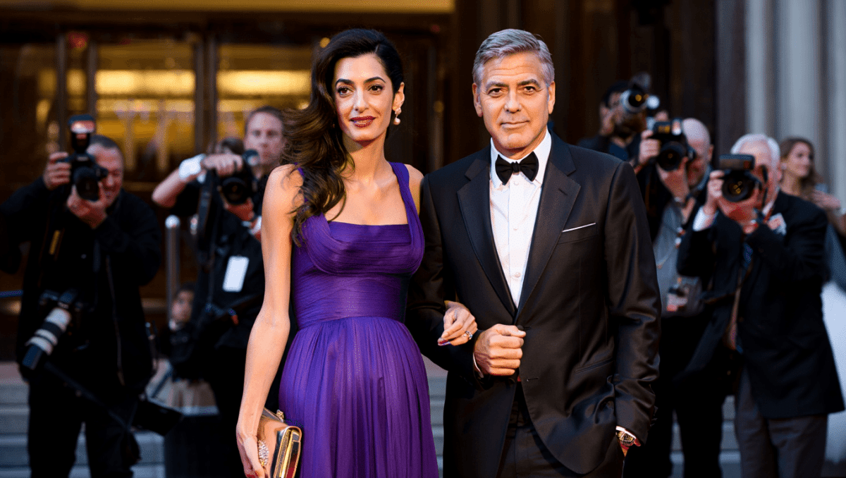 George and Amal Clooney attend 51st Chaplin Award Gala in New York City honoring his cinema contributions