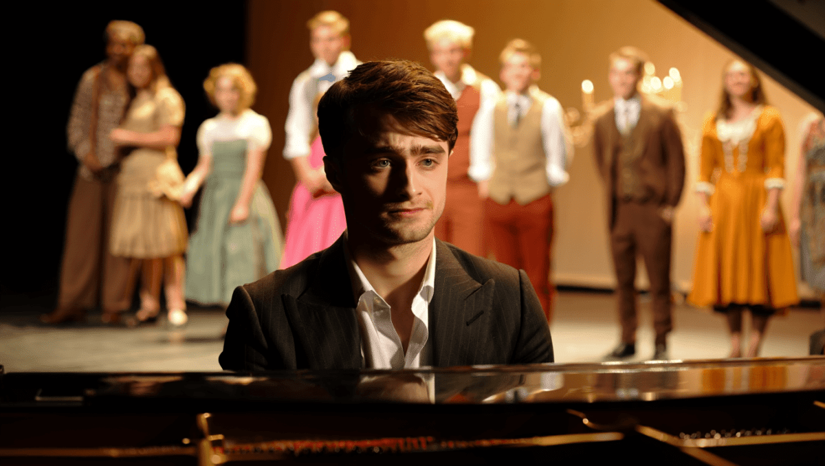 Daniel Radcliffe's Merrily We Roll Along is now streaming on Netflix, watch him on Broadway from home