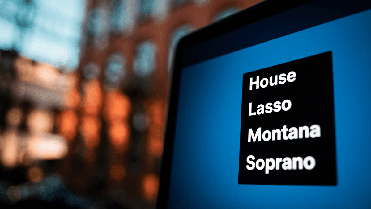 Lasso, Montana, Soprano puzzle hint: TV show title surnames solved