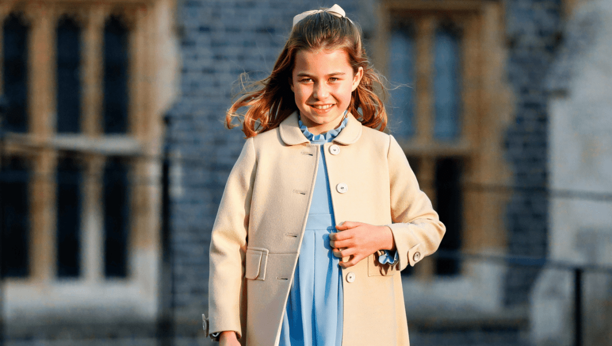 Princess Charlotte stuns in blue Self-Portrait dress at Easter service last night