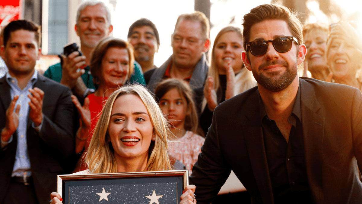 John Krasinski attends Hollywood Walk of Fame ceremony with wife Emily Blunt, opens about Quiet Place Part III