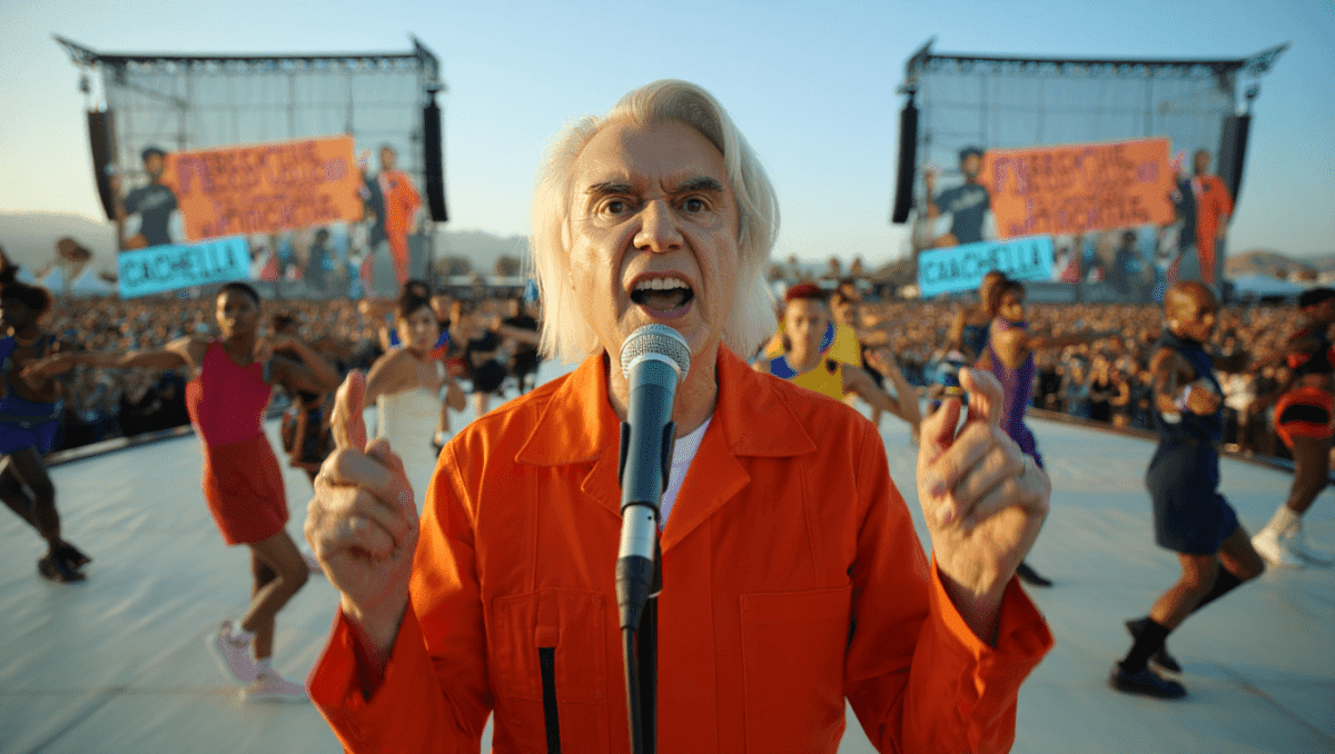 David Byrne brings 'Life During Wartime' hope to Coachella crowd
