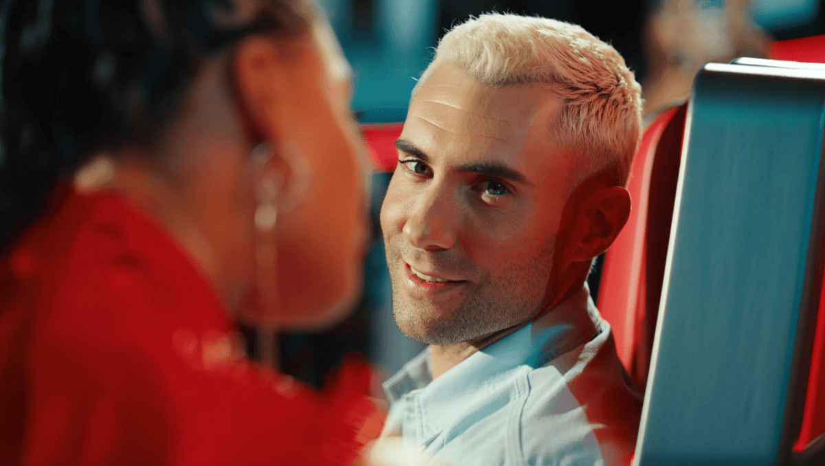 Adam Levine debuts bleached blonde buzz cut on The Voice semi-finals